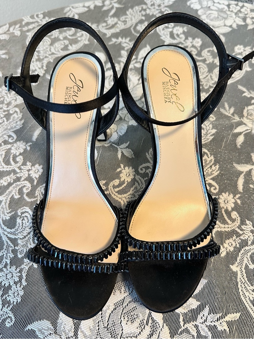 Jewel Badgley Mischka Nella Beaded Heels